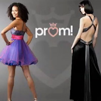 Female JCPenney models in prom attire